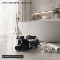 Bomba de Agua para SPA PROWAY de 1.2HP con Interruptor de Aire, Enchufe Europeo de 50mm, 220V, Bomba para Bañera de Hidromasaje de Gama Media, Más Potencia que una Bomba Hidráulica de 1HP