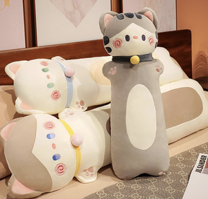 Wholesale Super Soft Plush Cute Cat <b>Pillow</b> Doll Toys Stress Relief Function <b>Large</b> Size for Bedroom Bed Use Long Cute Soft <b>Pillow</b> - Product Image 6
