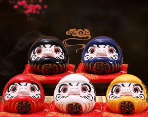 8*8*7,5 cm 3 pulgadas estatuilla japonesa regalo Lucky Piggy Bank Maneki Neko cerámica Bodhidharma Fortune <span class=keywords><strong>Daruma</strong></span> - Product Image 1