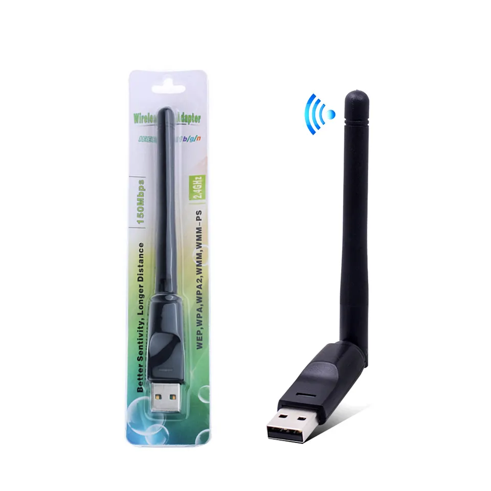 Adattatore di rete Wireless Usb di vendita calda adattatore Wifi Usb Dongle Usb Wireless per Laptop