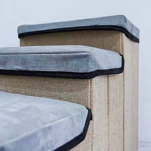 Faltbare Hundewelpen-Rampen leiter Faltbare wasch bare Haustier treppe Dreistufige Aufbewahrung sbox - Product Image 4