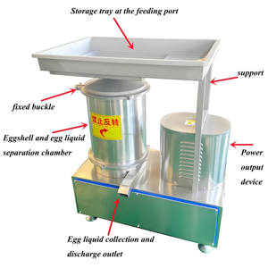 Machine à casser les œufs de haute qualité, la plus vendue, machine automatique de lavage et de séparation des œufs, machine à casser les coquilles d'œufs - Product Image 3