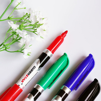 Marqueur effaçable à sec Queenstar QS-9500, 4 couleurs, pointe ronde, pour tableau blanc, idéal pour la salle de classe et les fournitures de bureau