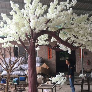 Bonsái de <span class=keywords><strong>Sakura</strong></span> de Plástico, Árbol de Flores de <span class=keywords><strong>Cerezo</strong></span> Artificial Grande y Pequeño para Interiores y Exteriores, Rosa y Blanco - Product Image 3