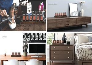 Đồng Hồ Ống Phát Sáng RGB Màu Đen/Bạc/Đỏ Đồng Hồ <span class=keywords><strong>Nixie</strong></span> Kỹ Thuật Số LED Đồng Hồ Để Bàn Cổ Điển Điện Tử Với 6 Bit 5V Hỗ Trợ USB - Product Image 6