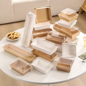 Donut Tiramisu Carne Hilo Becks Pastel Hornear Pastelería Caja de embalaje Papel Kraft Diseño de <span class=keywords><strong>s</strong></span>ándwich Lámina Material reciclado Uso alimenticio - Product Image 6