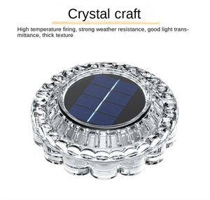 Nuevo diseño, 14 discos LED, camino de paisaje de suelo, jardín, disco de luz Solar impermeable, lámpara de suelo, luz de césped al aire libre - Product Image 4