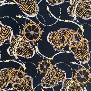 아프리카 핫 세일 빈티지 체인 프린트 레오파드 실크 새틴 원단 폴리에스터 스판덱스 동물 프린트 새틴 원단 드레스용 - Product Image 5