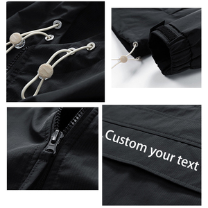<span class=keywords><strong>Chaqueta</strong></span> Cortavientos Anorak Personalizada para <span class=keywords><strong>Hombre</strong></span>, Fabricantes, Cierre de Cremallera 1/4, Nailon Impermeable, Logotipo OEM, Repelente al <span class=keywords><strong>Agua</strong></span> - Product Image 3