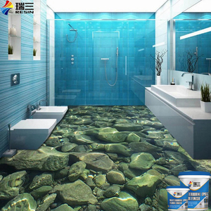 โรงงานราคาอีพ็อกซี่ Flor เรซิ่น3D Art พื้นสี - Product Image 6