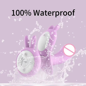 Wireless Charging USB <b>Remote</b> <b>Control</b> Wearable Rabbit <b>Vibrator</b> Butterfly Wings 100% Waterproof Female Masturbation - Product Image 3