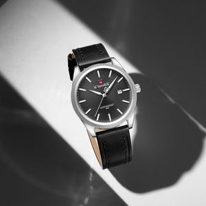 Montre à quartz pour homme NAVIFORCE 9276L, résistante à l'eau, avec bracelet en cuir standard, affichage lumineux des aiguilles, pour garçons - Product Image 5