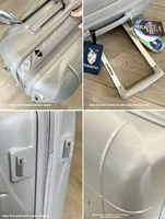 Valise à roulettes moderne ultra-légère en PC avec serrure TSA, grande capacité, extensible, roues silencieuses HINOMOTO