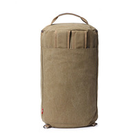Bolsa de lona cáqui para esportes, bolsa de lona grossa para esportes, para atividades ao ar livre, vintage, trilhas, pesada, mochila de lona, duffle para homens