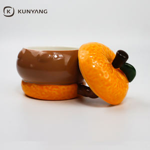 Taza <span class=keywords><strong>de</strong></span> Cerámica Creativa con Forma <span class=keywords><strong>de</strong></span> Naranja, <span class=keywords><strong>Precio</strong></span> <span class=keywords><strong>de</strong></span> Fábrica, Taza con Forma Especial Personalizable al por Mayor con Tapa - Product Image 3