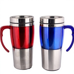 <span class=keywords><strong>Mug</strong></span> à café ou à thé en acier inoxydable personnalisé, sans BPA, adapté aux déplacements, avec couvercle - Product Image 1