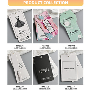 Custom Luxury Logo Clothing <strong>Tags</strong> Black Card <strong>Clothes</strong> Label Special Paper Hang <strong>Tags</strong> for T-Shirt Jacket Business Recyclable Bags - Product Image 2