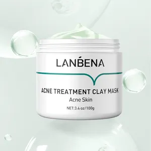 LANBENA oilgopeptide зеленый глина питает и увлажняет кожу, усиливает ее эластичность, для лечения акне