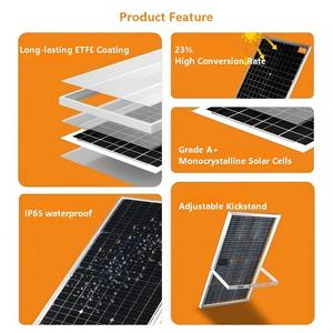 Projecteurs solaires <span class=keywords><strong>LED</strong></span> 50w <span class=keywords><strong>100w</strong></span> 200w 300w IP65, <span class=keywords><strong>projecteur</strong></span> solaire extérieur avec télécommande, boîtier en aluminium, éclairage de jardin - Product Image 4