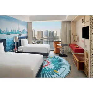 4 5 Star Indigo Hotel Furniture Bedroom Sets Projects Custom Hospitality Casegoods Room Furniture Supplier Luxury IHG Hotels