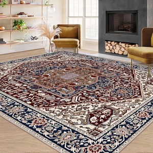 Vintage Persian Entrance <strong>Hall</strong> Door <strong>Mat</strong> - Durable, Stain-resistant, Easy to Clean - Crystal Fiber Carpet - Product Image 5
