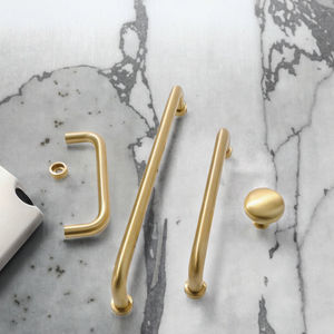 Midcentury Modern Solid Brass Adjustable Handles Pull for Kitchen <b>Cabinets</b> Wardrobe Drawers Bedroom Bathroom-Durable & Stylish - Product Image 3