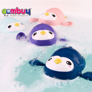 Cute Penguin Bathroom Shower Swimming Game Plastic Baby <strong>Bath</strong> <strong>Toys</strong> Wind up - Product Image 2