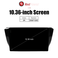 Autoradio rouge HI-FI pour Skoda Superb 3-génération B8 (02.2015-05.2019) 10.36 pouces 2k écran Android lecteur DVD de voiture 2din