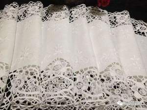 Grande nappe en dentelle <span class=keywords><strong>Jimo</strong></span> faite à la main Lu broderie artisanat mosaïque dentelle Antependium nappe brodée pour usage domestique ensemble complet - Product Image 3