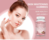 Gummies de glutathion à marque privée avec collagène pour le soutien de la peau, antioxydant et supplément alimentaire blanchissant