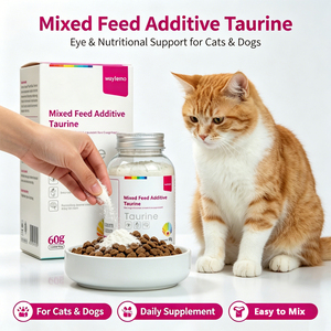 Suplementos de Salud para Mascotas Waylemo, Taurina en Polvo para <span class=keywords><strong>Perros</strong></span> y Gatos, Vitaminas para la Salud de Ojos, Corazón y Cerebro con Vitamina <span class=keywords><strong>B</strong></span>, Sabor a Pollo - Product Image 4