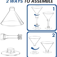 Gobelets en plastique jetables pour verres à eau pétillante, cocktails, mariages et fêtes – Lot de 500 pièces, style simple