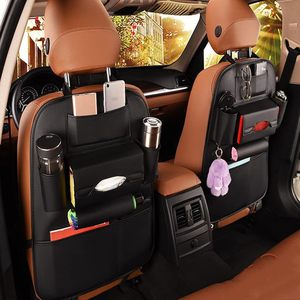 Fabriek Custom 2 Pack Pu Lederen Premium Auto Rugleuning <span class=keywords><strong>Organizer</strong></span>, Achterbank Auto <span class=keywords><strong>Organizer</strong></span> Met Lade