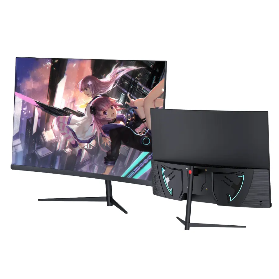 Oem 144/165Hz 2K cong phẳng ánh sáng màu xanh Lọc 24 inch LED chơi game màn hình