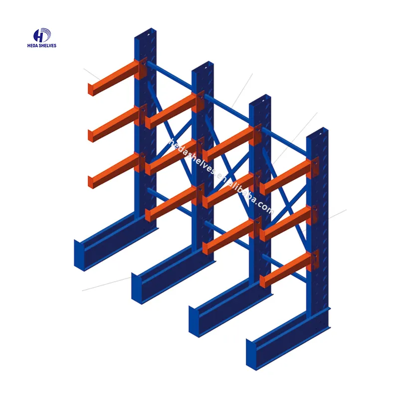 Cantilever - sistema de estantes para armazenamento industrial, sistema de estantes cantilever para armazenamento pesado