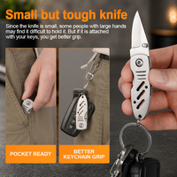 Couteau de poche pliant EDC OEM personnalisé avec logo, mini couteau à lame verrouillable en acier inoxydable 3Cr13, manche squeletté, vente en gros, cadeau