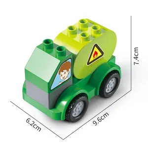 2024 Fashion NEW Assembly Bricks Engineering Vehicles Toy Mini Truck Disassembly Children Toys Building Block Car