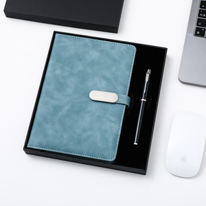 Caja de Presentación Rígida con Logotipo Personalizado, MOQ Pequeño, con Cuaderno y Bolígrafo, Embalaje Promocional de Marca, Caja de Regalo para Eventos Corporativos - Product Image 4