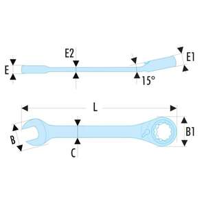 Facom-467.7/8นิ้วชุดเฟืองมาตรฐานประแจ3148519347432เฟืองล้อ - Product Image 2