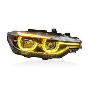 Para BMW Serie 3 F30 13-18, Conjunto de Faros Delanteros Modificados con Lente LED, Luz Diurna Tipo Cuchara, Luz de Giro Láser, 12V 6000K, Nuevo - Product Image 2