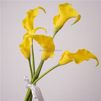 E-1142 Grosir Dekorasi Dalam dan Luar Ruangan Bunga Buatan Sutra Calla Lily Kecil Bunga Buatan Putih Merah Kuning Lily