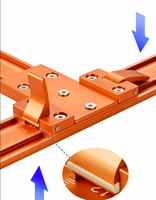 Règle de positionnement en alliage d'aluminium L-HT1293 pour machine de découpe et de finition du bois, sans marquage de ligne, pour la découpe de panneaux