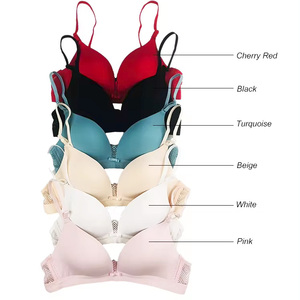 Reggiseno in pizzo senza anello in acciaio che raccoglie <span class=keywords><strong>reggiseni</strong></span> da balcone Sexy blu senza soluzione di continuità Soft Cup Wireless triangolo Bralette fornitore WEIYESI - Product Image 6
