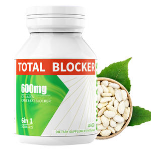 Etiqueta privada Post comida Control de peso 90 piezas Soporte de dieta Bloqueador total 6 en 1 Bloqueador de grasa de carbohidratos Tabletas adelgazantes de frijol blanco - Product Image 2