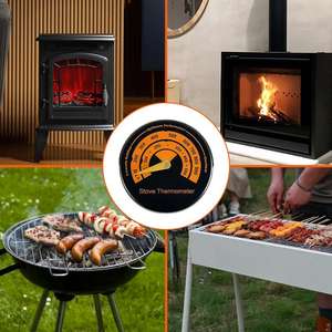 Thermomètre pour poêle à <span class=keywords><strong>bois</strong></span> four magnétique poêle compteur de température thermomètre pour poêles à <span class=keywords><strong>bois</strong></span>/poêles à gaz/granulés - Product Image 4