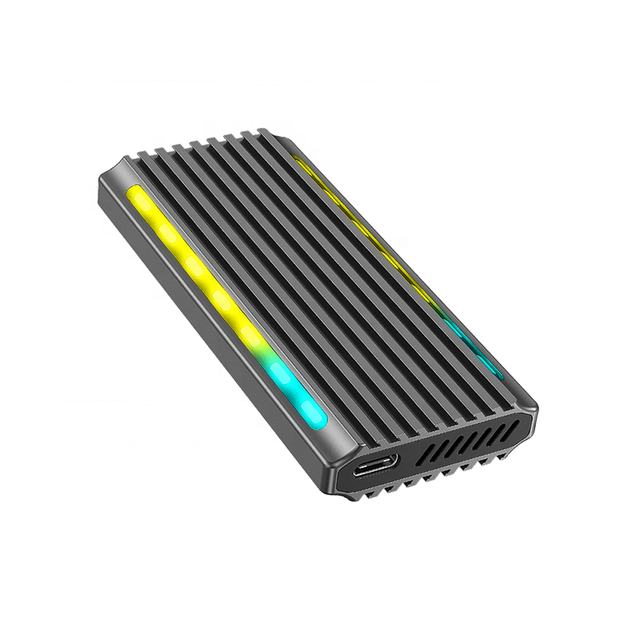 Portable Tool-Free NVMe/NGFF Ssd Enclosure Dual Protocol Type-C 3.1 Aluminum Case Material for External USB Mobile Hard Drive