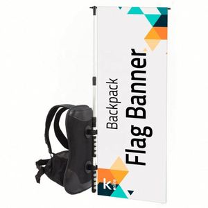 Bandera Publicitaria Promocional para Caminatas por la Playa, Impresión a Doble Cara, Bandera Tipo Mochila - Product Image 1