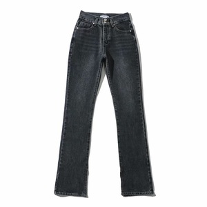 Jeans da Donna a Vita Alta, Larghi e Lunghi, in Denim, per Autunno e Inverno - Product Image 3
