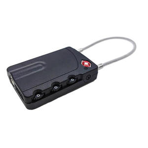 <span class=keywords><strong>Candado</strong></span> de cable de 3 dígitos con combinación TSA para bolsa de <span class=keywords><strong>golf</strong></span> y taquillas de gimnasio, compatible con Sentry, con compartimento para etiqueta de nombre - Product Image 2