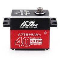 AGFRC A73BHLW V2 40KG Moteur BLS à couple élevé Engrenage en acier IP67 Servo numérique standard étanche pour voiture/camion 1/10 RC